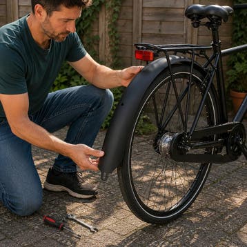 Kalloy QD0502A Spatbord breed achter mat zwart (Fiets), Ophalen of Verzenden, Nieuw, Derailleur of Ketting