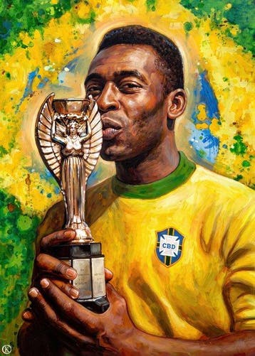 Kleury.art - [XL MATTE PAPER] The Kiss of Jules Rimet by, Nieuw