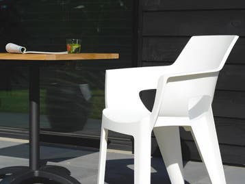 Hartman Ivy Tuinstoel – Wit – Stapelbaar, Verzenden, Nieuw, Kunststof, Stapelbaar