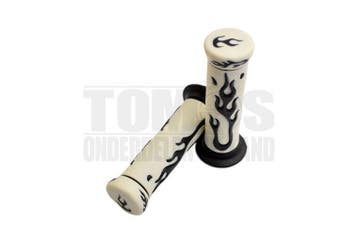 Handvatset Flame zwart / wit 22mm / 24mm universeel, Ophalen of Verzenden, Nieuw, DMP