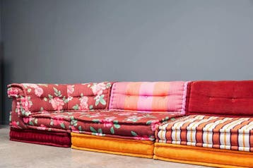 GEZOCHT: Roche Bobois Mah Jong — Direct Inkoop, Ophalen of Verzenden, Zo goed als nieuw, Design Bank Bankstel Zetel Roche Bobois