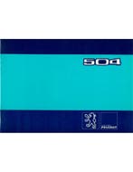 1980 PEUGEOT 504 INSTRUCTIEBOEKJE