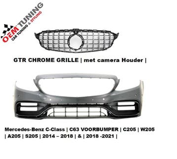 Mercedes C-Klasse W205 C63 AMG Voorbumper | 2018-2021 | GTR, Voor, Mercedes-Benz, Nieuw, Ophalen of Verzenden