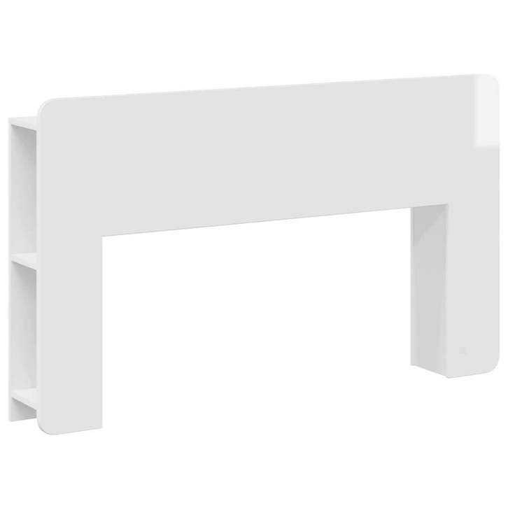 vidaXL Hoofdeinde kas met opslag Wit Bewerkt hout, Huis en Inrichting, Slaapkamer | Bedden, Wit, Nieuw, Hout, Verzenden