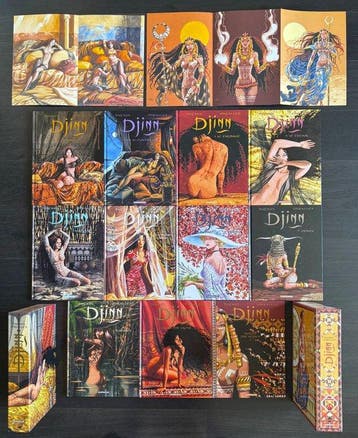 Djinn T1 à T8 + 2x HS + 2x ex-libris - 11x C + 2x coffret -, Boeken, Nieuw