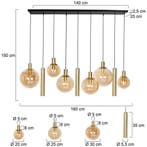 Steinhauer hanglamp Bollique New 3799ME Internetretour, Ophalen, Overige materialen, Design, Nieuw