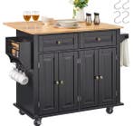 Mobiel Keukeneiland met Kast, Lades & Uitklapbaar Blad, Huis en Inrichting, Verzenden, Nieuw
