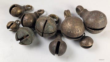 Grote sjamaan bellen (9) - Antiek - Brons - 1900-1910 -, Antiek en Kunst