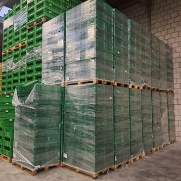 Gebruikte stapelbare transportkrat TK2 400x300x270 mm, Gebruikt