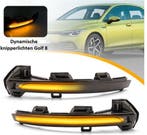 Dynamisch knipperlicht ZWART in spiegel voor VW Golf 8, Nieuw