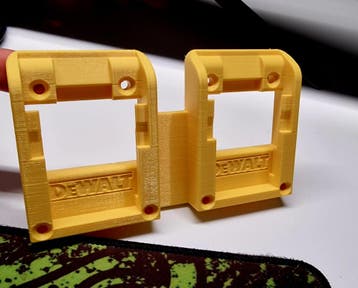 Houder voor Dewalt 18V accu - Dubbel, Verzenden, Nieuw