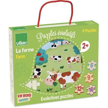 Vilac boerderij puzzel set - educat van €17,99 voor €9,00, Ophalen of Verzenden, Nieuw