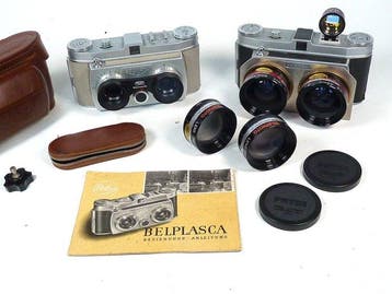 2x Belplasca stereo 3D camera- met unieke tele- en wideangle