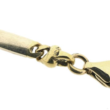 Bicolor gouden schakelarmband, Sieraden, Tassen en Uiterlijk, Ophalen of Verzenden, Gebruikt, Goud, Goud
