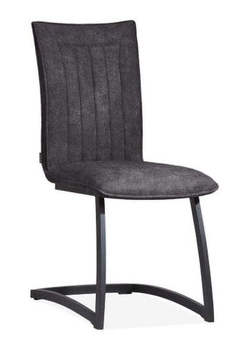 Eetkamerstoel Amara - eetkamerstoelen - Antraciet, Nieuw, Overige materialen