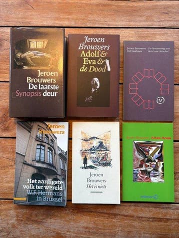 Jeroen Brouwers - Lot met 6 uitgaven, waarvan 2 gesigneerd -