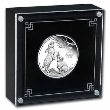 Lunar III - PROOF - Year of the Rabbit - 1 oz 2023, Verzenden, Losse munt, Zilver