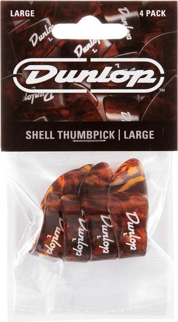 Jim Dunlop 9023 rechtshandige duimplectrum medium 4-pack, Muziek en Instrumenten, Ophalen of Verzenden, Nieuw, Banjo