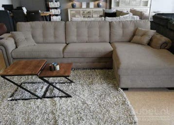 Loungebank Groenveld - loungebanken - Zilver, Nieuw, Stof