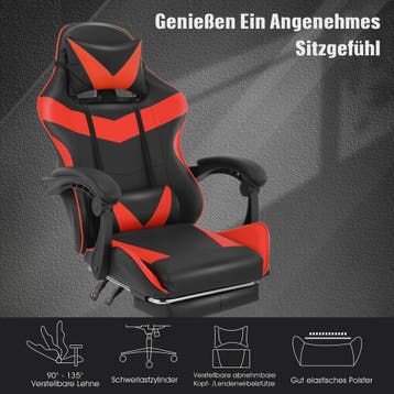 Ergonomische Gaming & Bureau Stoel met Verstelbare Rugleunin, Verzenden, Nieuw