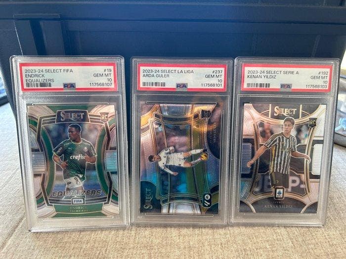 2023/24 Panini 2023-24 Select Endrick Rookie-kaart, Graded, Verzamelen, Stickers