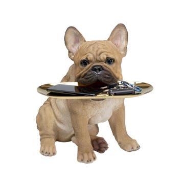 *WOONWINKEL* Franse Bulldog Met Dienblad, Verzenden, Nieuw