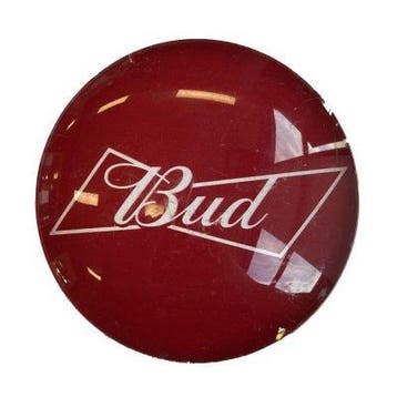 Occasion - Ronde taplens Bud bol 69 mmø, Ophalen of Verzenden