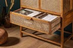 Massief dressoir BAMBOO LOUNGE 140cm mangohout bamboe met, Ophalen of Verzenden, Nieuw