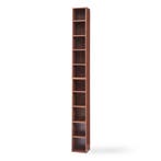 CD rek Tynset met 10 open vakken 187x20x17 cm walnootkleurig, Verzenden, Nieuw