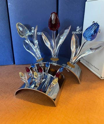 Swarovski - Beeldje - Set diverse Tulpen - Boxed (14) -