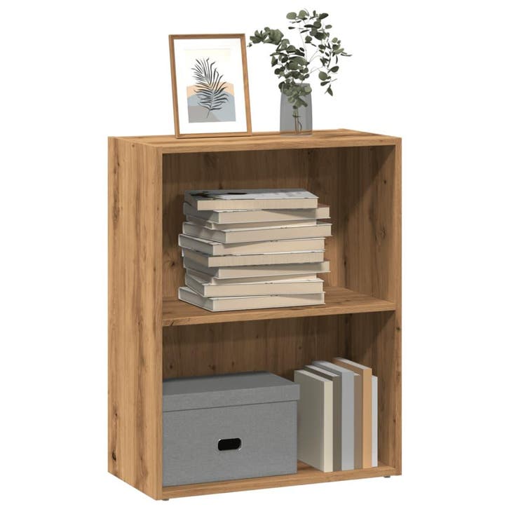vidaXL Boekenkast 60x30x77 cm bewerkt hout artisanaal, Huis en Inrichting, Kasten | Boekenkasten, 50 tot 75 cm, Nieuw, Overige houtsoorten