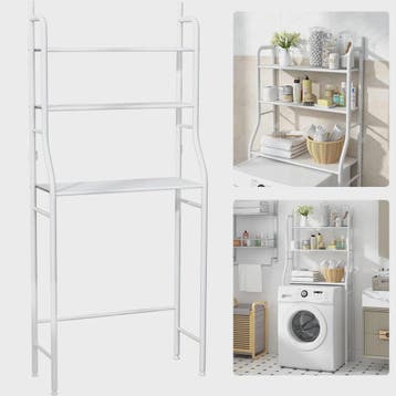 Stijlvolle Wasmachine Opbergrek - 3 Laags Vrijstaande Badkam, Verzenden, Nieuw