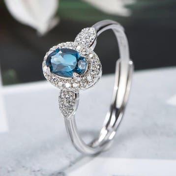 Zonder minimumprijs - Ring Zilver, Platina, Verguld -, Nieuw