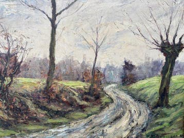 Nederlandse school (XX) - Landschap in de herfst