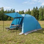 vidaXL Tunneltent Blauw 361 x 235 x 147 cm, Verzenden, Nieuw, Tot en met 2