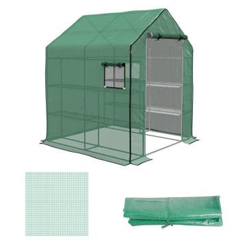 TRUUSK Kas met Roldeuren - Groot Springbed - 140 x 143 x 190, Verzenden