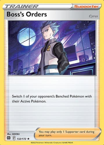 Bosss Orders (Cyrus)  132/172 holo Brilliant Stars, Ophalen of Verzenden, Nieuw, Losse kaart, Foil