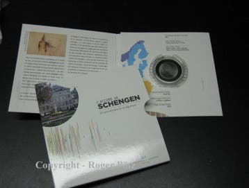 Luxemburg 10 Euro 2010 Schengener Abkommen Titan zilver p..., Verzenden