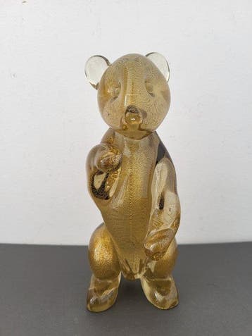 Murano - Beeldje - ours Archimede Seguso - Glas, Antiek en Kunst, Antiek | Glas en Kristal