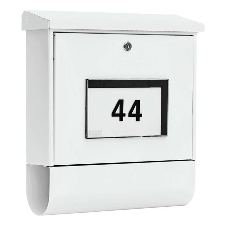Burg-Wächter Malaga 4400 W brievenbus met huisnummer LED, Tuin en Terras, Brievenbussen, Nieuw, Verzenden