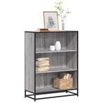 vidaXL Boekenkast 80,5x35x107,5cm bewerkt hout grijs sonoma, Huis en Inrichting, Kasten | Boekenkasten, Verzenden, Nieuw, Overige houtsoorten