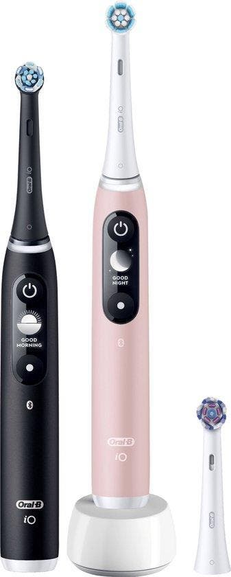 Oral-B iO 6 Elektrische Tandenborstel Duo - Zwart en Roze -, Verzenden, Zo goed als nieuw
