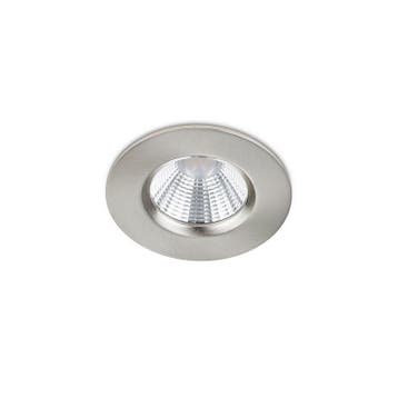 Nikkelen badkamer inbouwspot Iman, metaal, IP65, 5 watt, Ophalen of Verzenden, Nieuw
