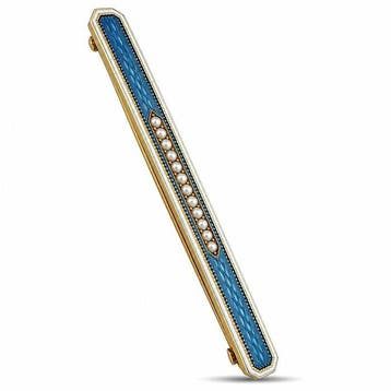 Broche - 14 karaat Exclusieve 14k geelgouden broche met
