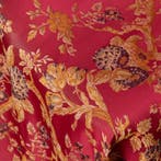 BA106 - Zeldzaam Italiaans damastweefsel – Robijnrood -, Antiek en Kunst