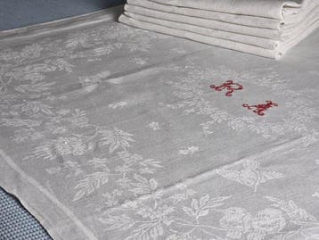 Servet (6) - 73 cm - 68 cm - RA, Antiek en Kunst