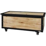 Tuinbox Hout Kussenbox 121L Opbergbox Met Wielen, Weerbesten, Tuin en Terras, Tuinsets en Loungesets, Verzenden, Nieuw