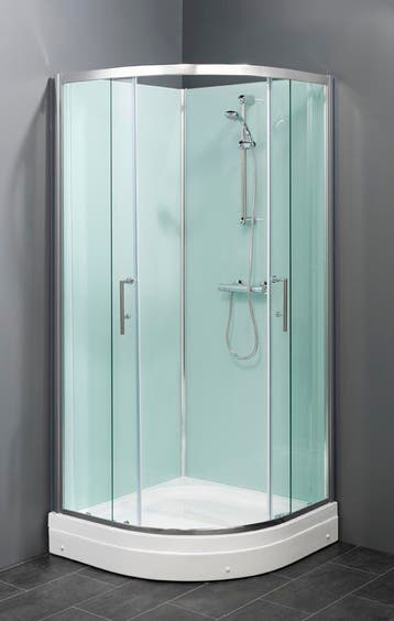Complete kwartronde douchecabine 80x80 of 90x90, Doe-het-zelf en Verbouw, Sanitair, Verzenden, Nieuw, Glas, Douche