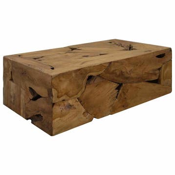 vidaXL Salontafel 90x50x30 cm echt teakhout bruin, Verzenden, Nieuw, 50 tot 100 cm, 50 tot 100 cm