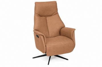 Relaxfauteuil Woerden - relaxfauteuils - Cognac, Nieuw, Stof